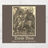 NIGHT, TOD UND DER FALL ALKOHOLFLASCHENETIKETT (Einzelnes Label)