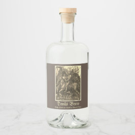 NIGHT, TOD UND DER FALL ALKOHOLFLASCHENETIKETT