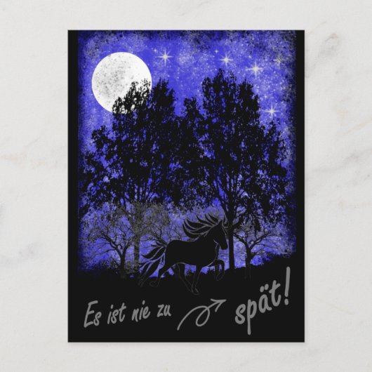 Night Tölter - es ist nie zu spät Postkarte (Vorderseite)