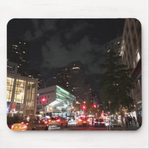 Night Traffic at Lincoln Center New York City NYC Mousepad