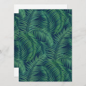 Night Tropical Palm Blätter (Vorne/Hinten)