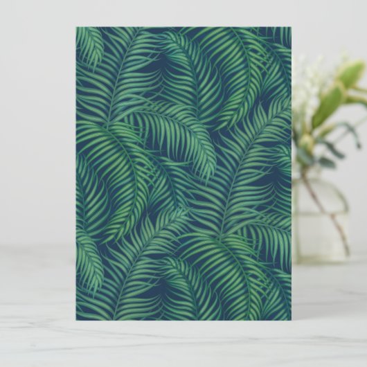 Night Tropical Palm Blätter (Stehend Vorderseite)