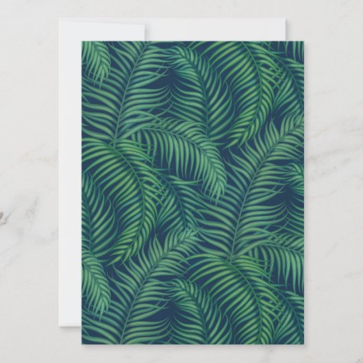 Night Tropical Palm Blätter (Vorderseite)