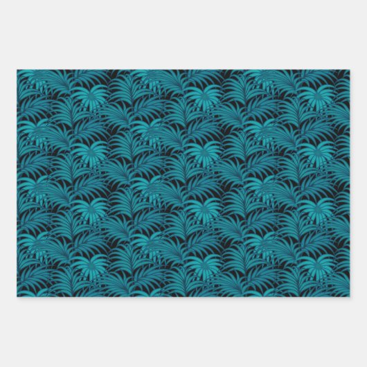 Night Tropical Palm Blätter (Vorderseite)