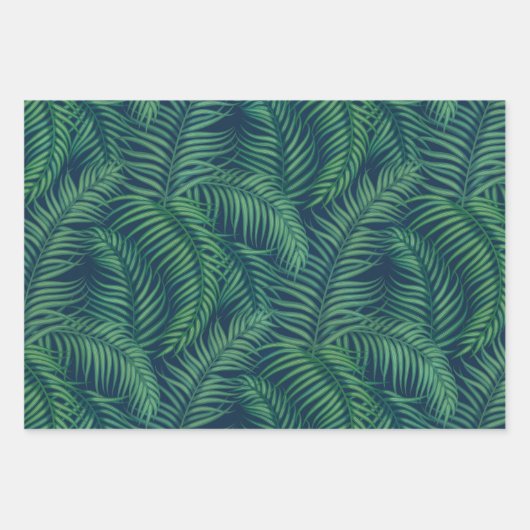 Night Tropical Palm Blätter (Vorderseite 2)