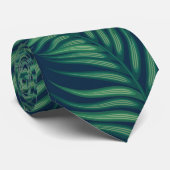 Night Tropical Palm Blätter Krawatte (Gerollt)