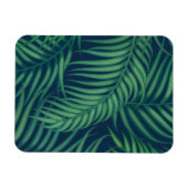 Night Tropical Palm Blätter Magnet (Horizontal)