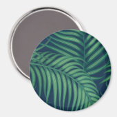Night Tropical Palm Blätter Magnet (Vorderseite/Rückseite)