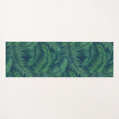 Night Tropical Palm Blätter Muster Yogamatte (Vorderseite (Horizontal))