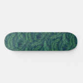Night Tropical Palm Blätter Skateboard (Horizontal)