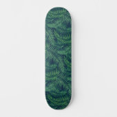 Night Tropical Palm Blätter Skateboard (Vorderseite)