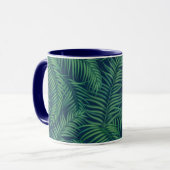 Night Tropical Palm Blätter Tasse (Vorderseite Links)