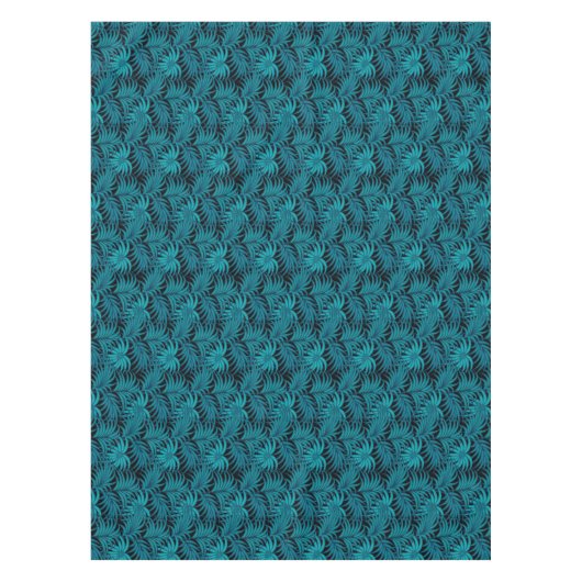 Night Tropical Palm Blätter Tischdecke (Vorderseite)