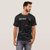 Night Vector | Grid-Anomalie-Protokoll T-Shirt (Vorne ganz)