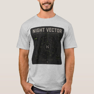 Night Vector | Grid Lock Signal Mapping T-Shirt
