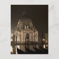 Night view across water of San Giorgio Maggiore