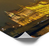 Night View, Hungarian Parliament, Budapest Hungary Poster (Ecke)