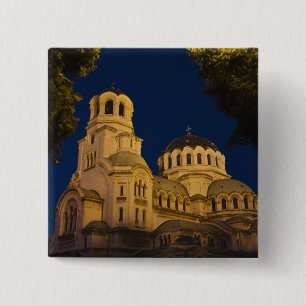 Night view mit Alexander Nevski Kathedrale Button