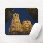 Night view mit Alexander Nevski Kathedrale Mousepad (Mit Mouse)