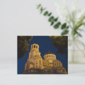 Night view mit Alexander Nevski Kathedrale Postkarte (Stehend Vorderseite)