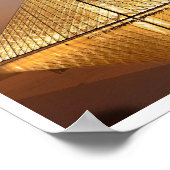 Night View The Louvre , Paris, Frankreich Poster (Ecke)