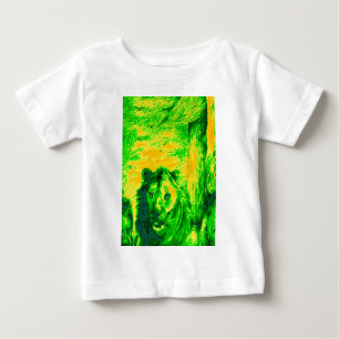 Night Vision Lion Art Fluorescent Print Baby T-shirt
