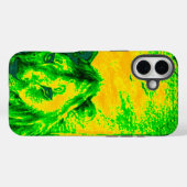 Night Vision Lion Art Fluorescent Print Case-Mate iPhone Hülle (Rückseite (Horizontal))