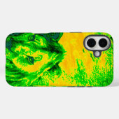 Night Vision Lion Art Fluorescent Print Case-Mate iPhone Hülle (Rückseite (Horizontal))