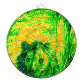 Night Vision Lion Art Fluorescent Print Dartscheibe (vorne)