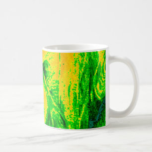 Night Vision Lion Art Fluorescent Print Kaffeetasse
