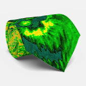 Night Vision Lion Art Fluorescent Print Krawatte (Gerollt)