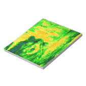 Night Vision Lion Art Fluorescent Print Notizblock (Rotiert)