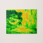 Night Vision Lion Art Fluorescent Print Puzzle (Horizontal)
