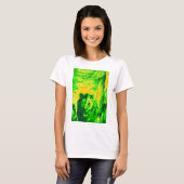 Night Vision Lion Art Fluorescent Print T-Shirt (Vorne ganz)