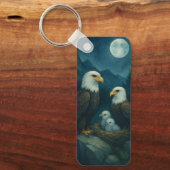 Night Watch - Adlerfamilie unter den Sternen Schlüsselanhänger (Vorderseite)