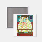 Night Watch - Chihuahua im Dienst Magnet (Vorderseite/Rückseite)