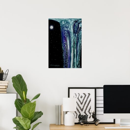 " NIGHT WATER " von Robert Singletary Poster (Heimbüro)