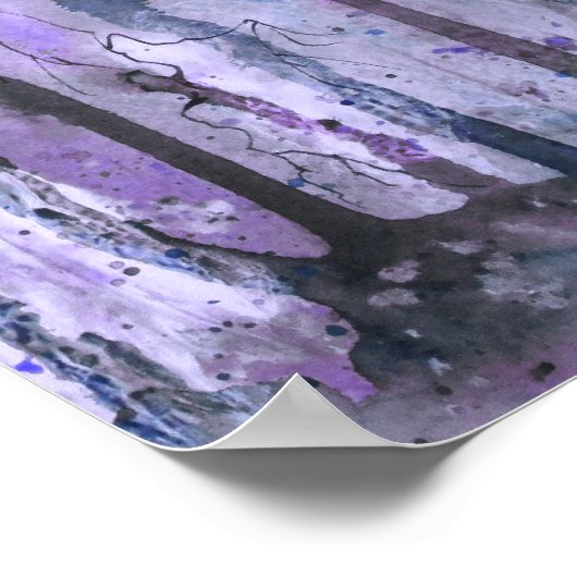 Night Wilds Mixed Media Print Poster (Ecke)