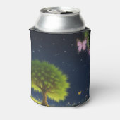 Night Willow Tree mit Schmetterlingen und Glühwürm Dosenkühler (Kanne Rückseite)
