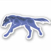Night Wolf Aufkleber (Vorderseite)