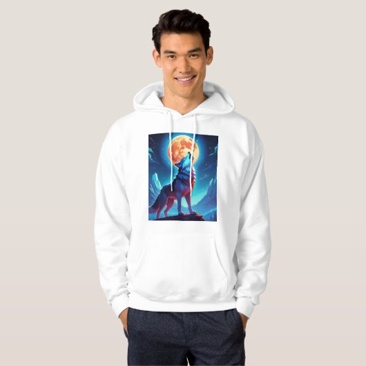 Night Wolf Hoodie (Vorne ganz)