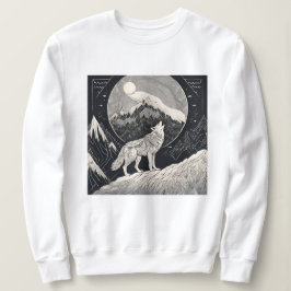 Night Wolf Howl - Mondlicht & Waldästhetik Sweatshirt