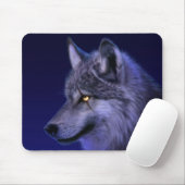 Night Wolf Mousepad (Mit Mouse)