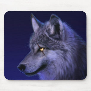 Night Wolf Mousepad