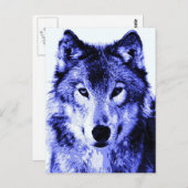 Night Wolf Postkarte (Vorne/Hinten)