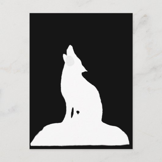 NIGHT WOLF POSTKARTE (Vorderseite)