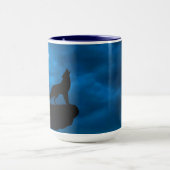 Night Wolfe Keramik Tasse (Zentrum)