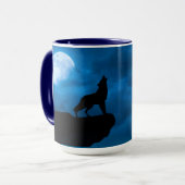 Night Wolfe Keramik Tasse (Vorderseite Links)