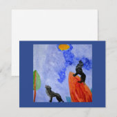 Night Wolves Zauber-Postkarte (Vorne/Hinten)