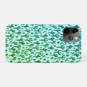 Night Wüste Fun Cactus Pattern Green Watercolor Case-Mate iPhone Hülle (Rückseite (Horizontal))